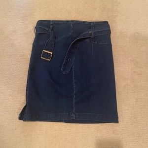 Free People jean skirt